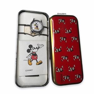 Vintage Disney Mickey Mouse + Watch Part and Original Display Box Case